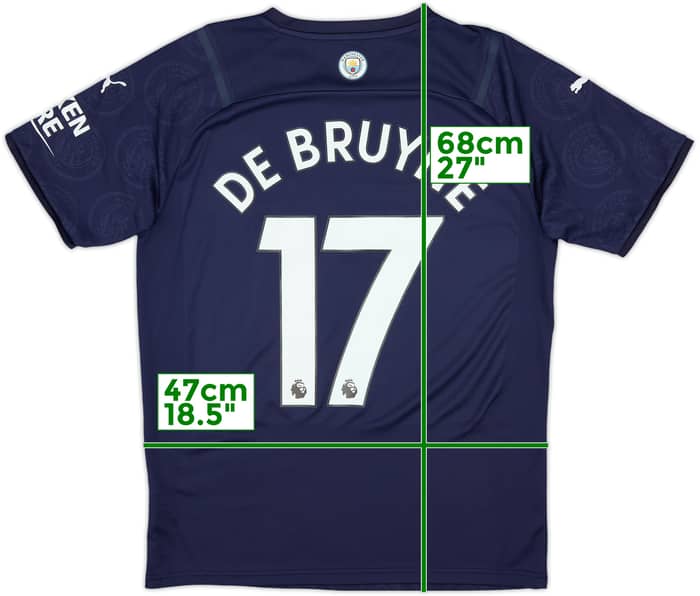 2021-22 Manchester City Third Shirt De Bruyne #17 - 10/10 - (M)