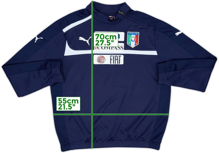 2011-12 Italy Puma 1/4 Zip Sweat Top - 7/10 - (M)