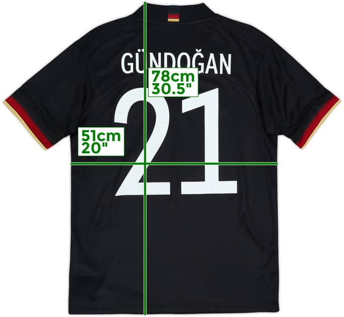 2020-21 Germany Away Shirt Gundogan #21 - 8/10 - (M)