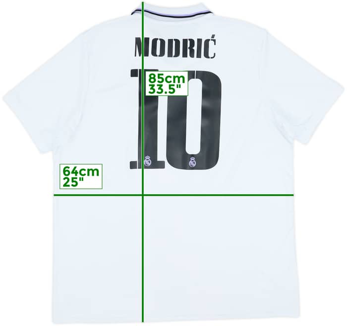 2022-23 Real Madrid Home Shirt Modric #10 - 8/10 - (XXL)