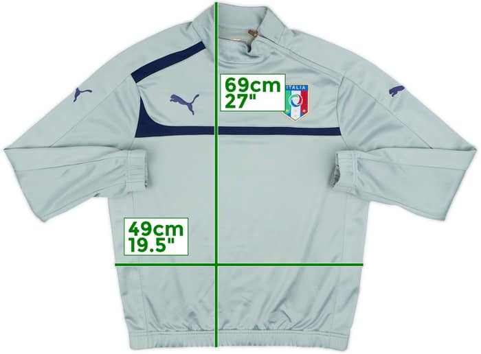2010-11 Italy Puma 1/4 Zip Training Top - 8/10 - (S)