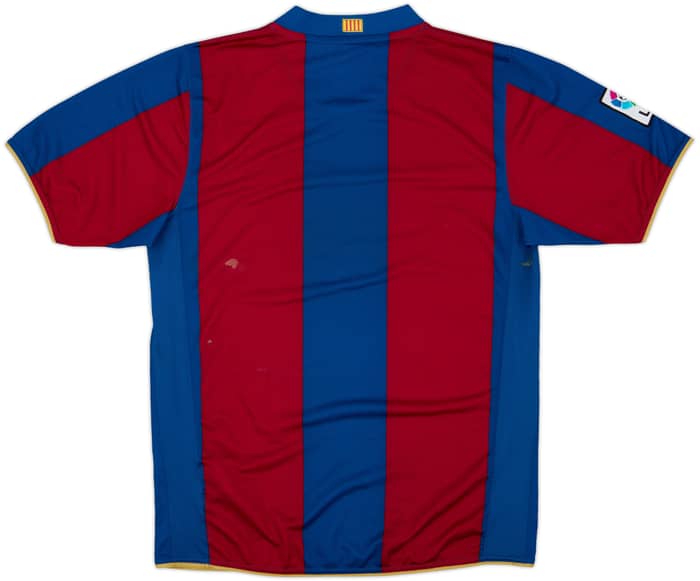 2007-08 Barcelona Home Shirt - 4/10 - (M)
