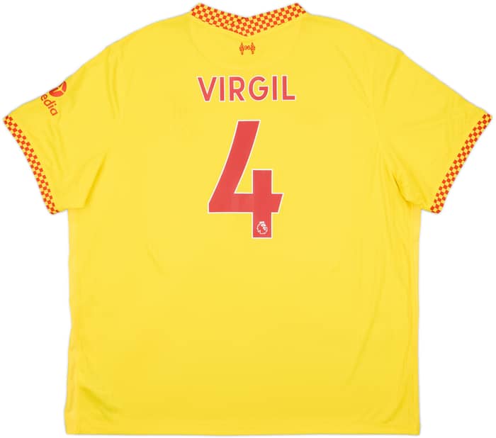 2021-22 Liverpool Third Shirt Virgil #4 - 10/10 - (3XL)