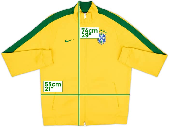 2014-16 Brazil Nike Track Jacket - 6/10 - (XL)
