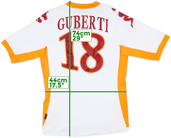 2010-11 Roma Away Shirt Guberti #18 - 7/10 - (L)