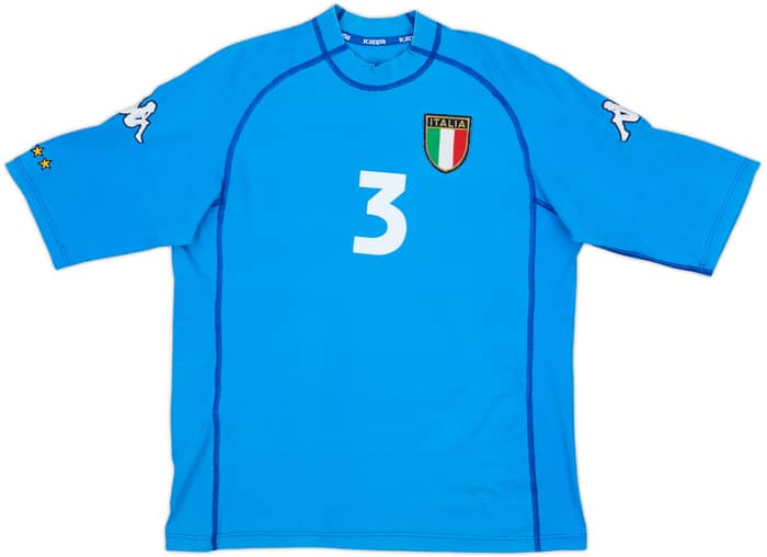 2000-01 Italy Home Shirt Maldini #3 - 9/10 - (L)