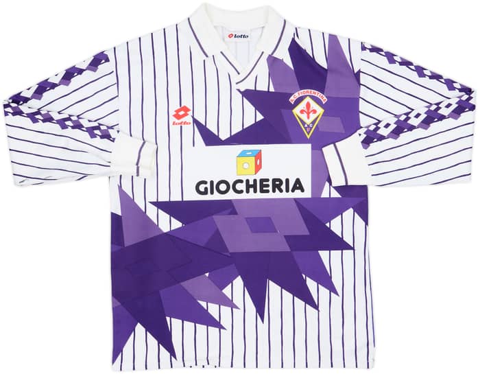 1991-92 Fiorentina Away L/S Shirt - 7/10 - (M)