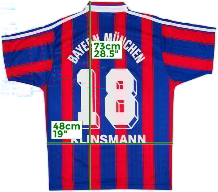 1995-97 Bayern Munich Home Shirt Klinsmann #18 - 9/10 - (S)