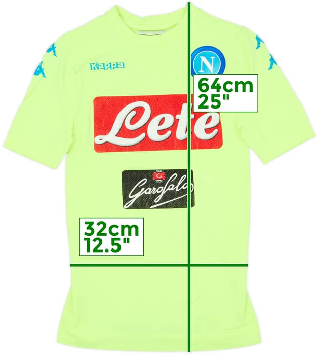 2016-17 Napoli Authentic GK S/S Shirt - 7/10 - (M/L)
