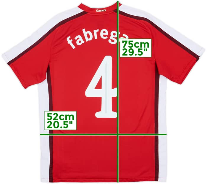 2008-10 Arsenal Home Shirt Fabregas #4 - 8/10 - (M)