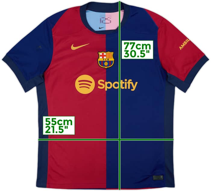 2024-25 Barcelona Home Shirt - 7/10 - (L)