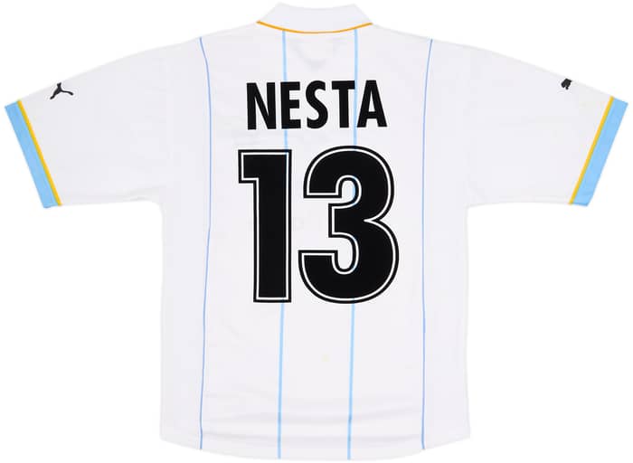 2001-02 Lazio Basic European Home Shirt Nesta #13 - 7/10 - (XL.Boys)