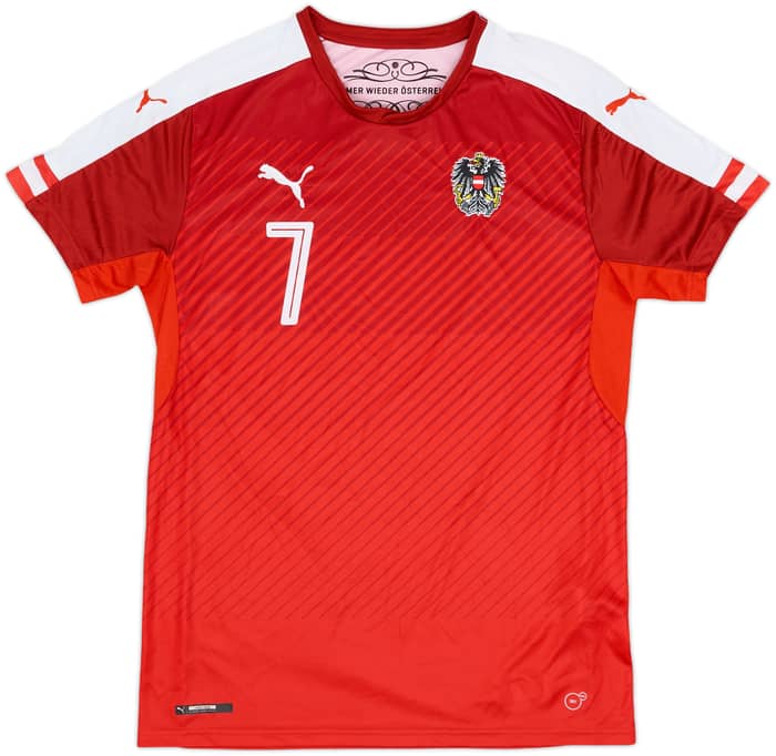 2016-17 Austria Home Shirt Arnautovic #7 - 7/10 - (M)