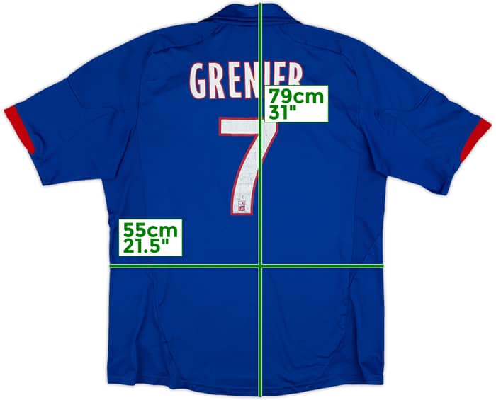 2012-13 Lyon Away Shirt Grenier #7 - 5/10 - (XXL)