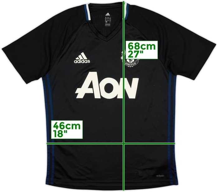2016-17 Manchester United adizero Training Shirt - 9/10 - (S)