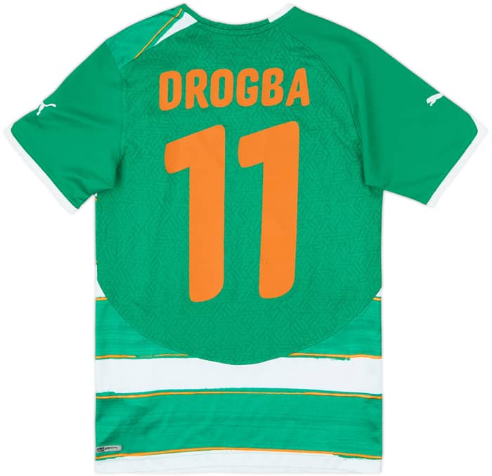2010-11 Ivory Coast Away Shirt Drogba #11 - 9/10 - (XS)