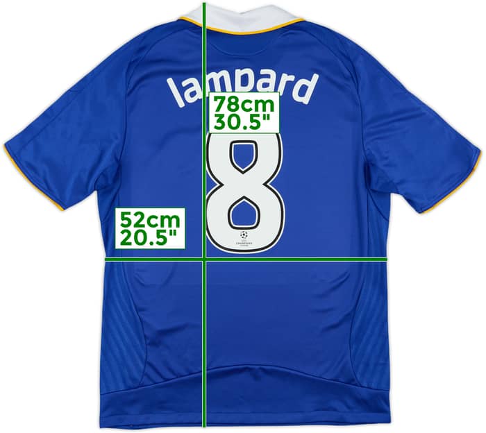 2008-09 Chelsea Home Shirt Lampard #8 - 8/10 - (M)