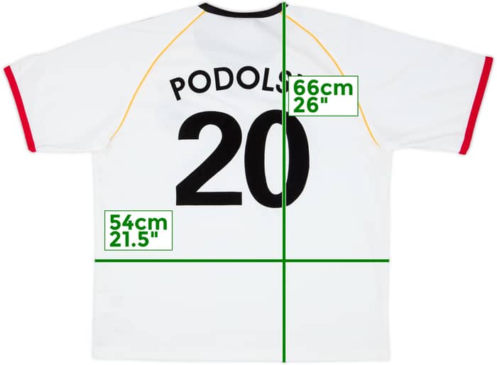 2005-07 Germany Basic Home Shirt Podolski #20 - 8/10 - (L)