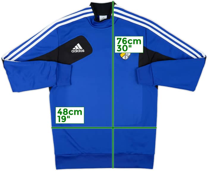 2013-14 Carl Zeiss Jena adidas Drill Top - 9/10 - (M/L)