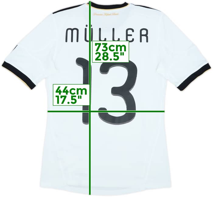 2010-11 Germany Home Shirt Muller #13 - 6/10 - (S)