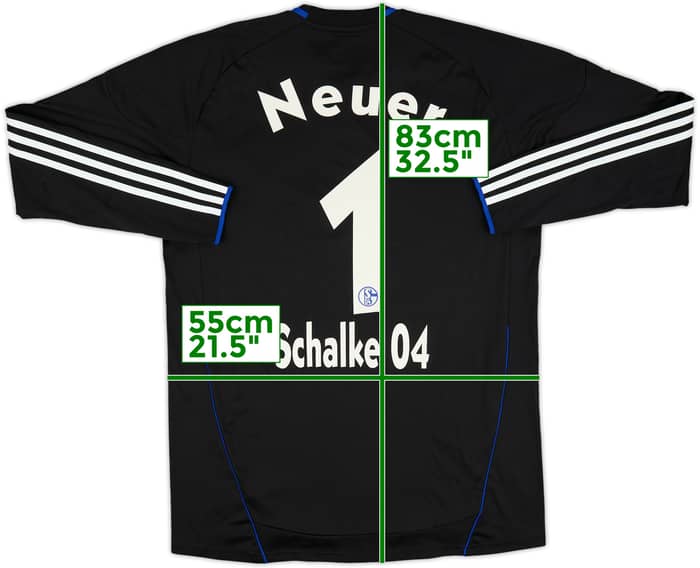 2010-11 Schalke GK Shirt Neuer #1 - 9/10 - (L)