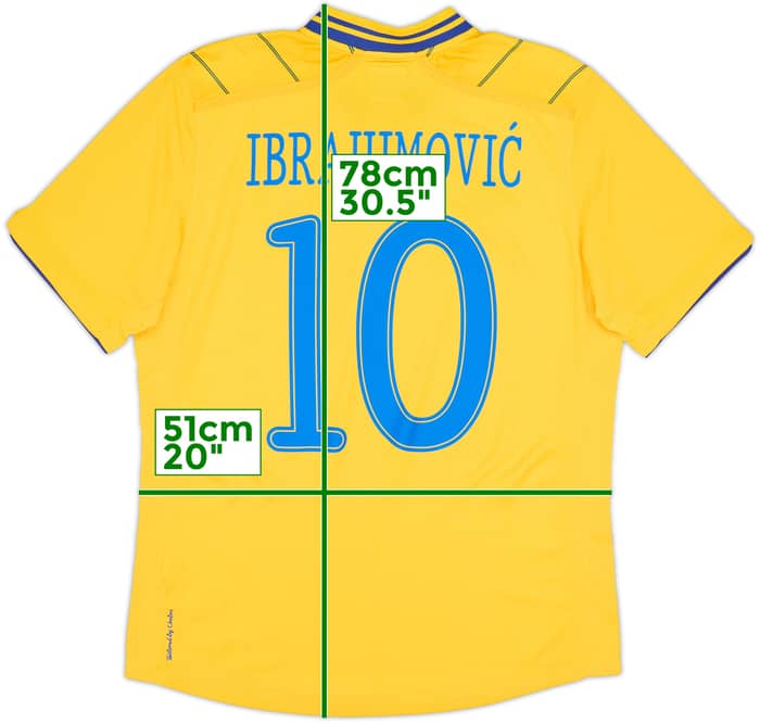 2012-13 Sweden Home Shirt Ibrahimovic #10 - 10/10 - (M)