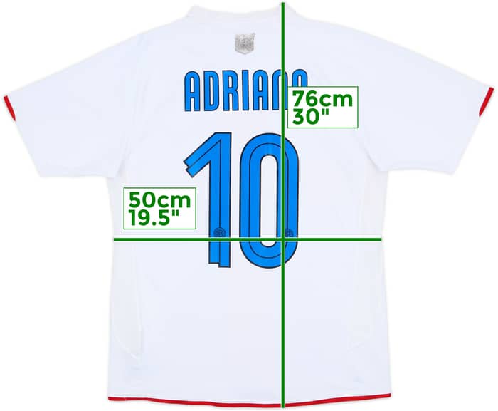 2007-08 Inter Milan Centenary Away Shirt Adriano #10 - 6/10 - (M)