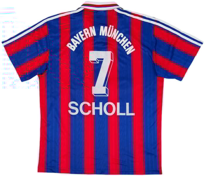 1995-97 Bayern Munich Home Shirt Scholl #7 - 6/10 - (L)