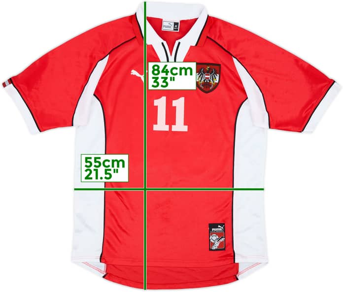 1998 Austria Away Shirt #11 - 6/10 - (XL)
