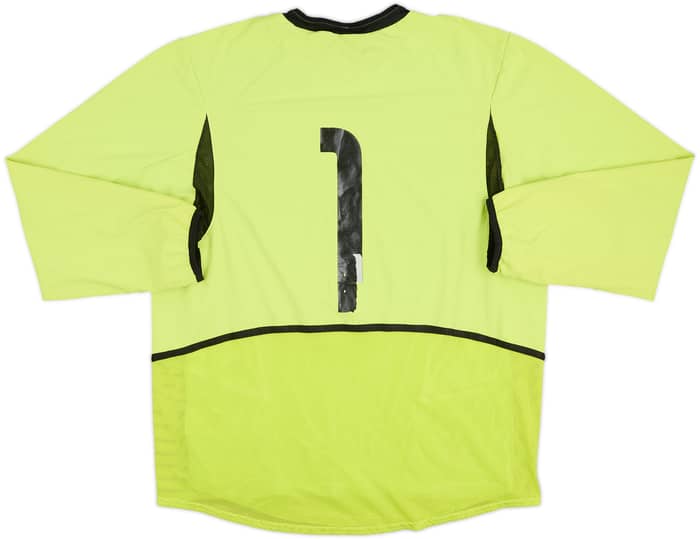 2002-04 Brazil Match Issue GK Shirt #1