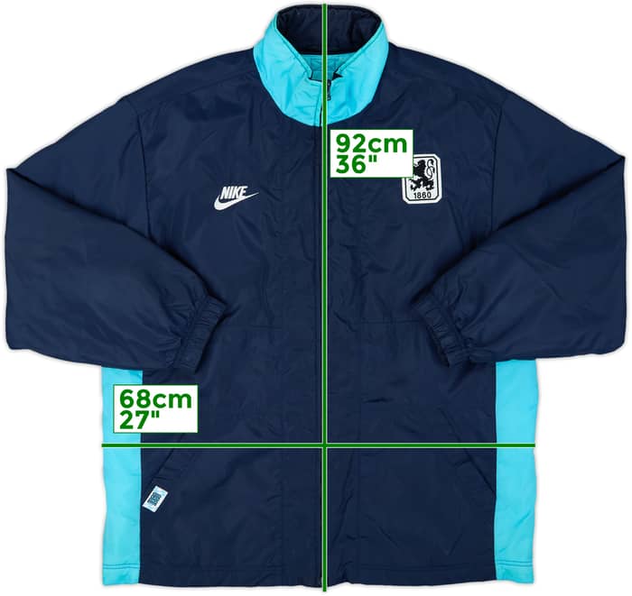 1996-97 1860 Munich Nike Padded Bench Coat - 8/10 - (L)