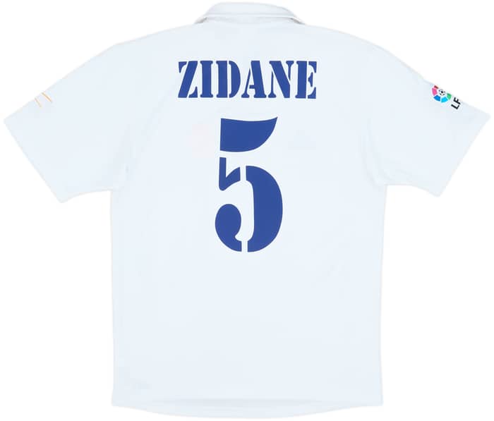 2001 Real Madrid Home Shirt Zidane #5 - 9/10 - (S)