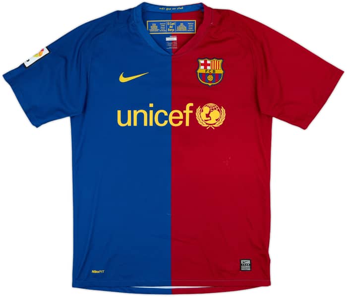 2008-09 Barcelona Home Shirt Ronaldinho #10 - 5/10 - (S)
