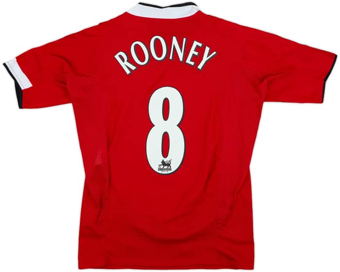 2004-06 Manchester United Home Shirt Rooney #8 - 7/10 - (S)