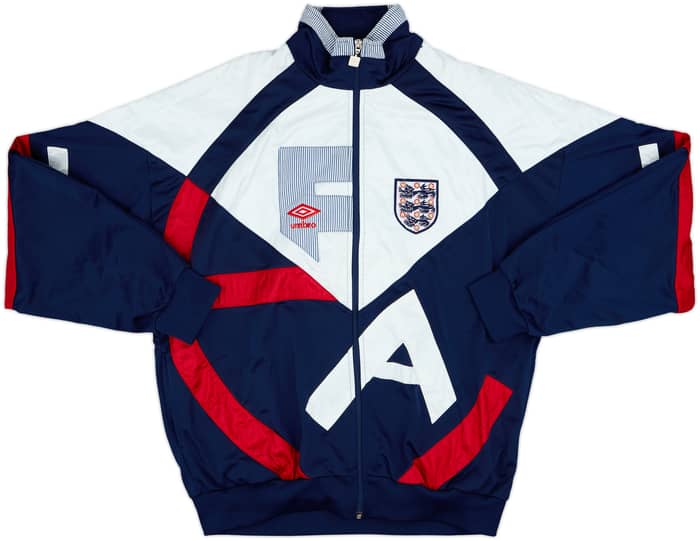1990-92 England Umbro Track Jacket - 8/10 - (XL)