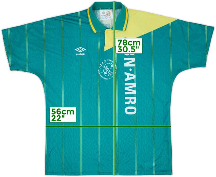 1991-93 Ajax Away Shirt - 5/10 - (XL)
