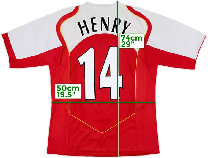2004-05 Arsenal Home Shirt Henry #14 - 7/10 - (M)