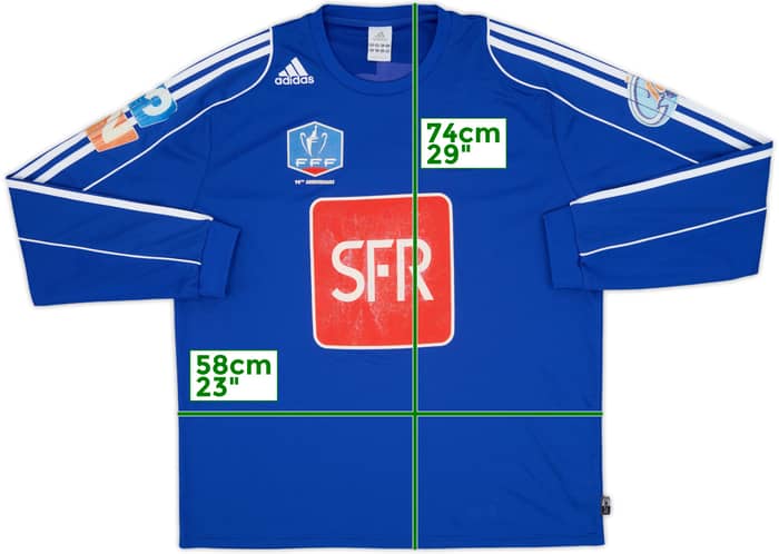 2007-08 Coupe de France Home L/S Shirt #8 - 7/10 - (XL)
