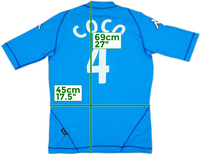 2000-01 Italy Home Shirt Coco #4 - 7/10 - (L)