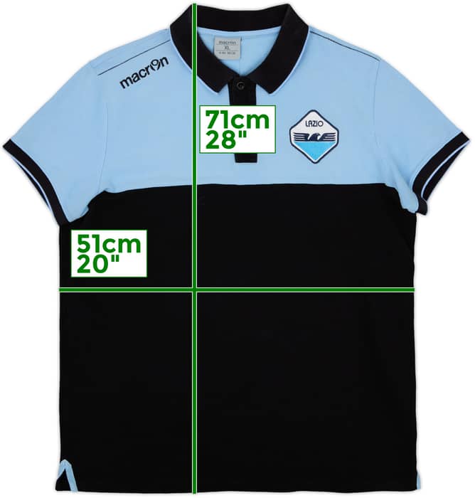 2017-18 Lazio Macron Polo Shirt - 9/10 - (XL.Boys)
