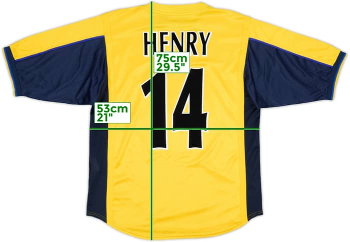 1999-01 Arsenal Away Shirt Henry #14 - 9/10 - (M)