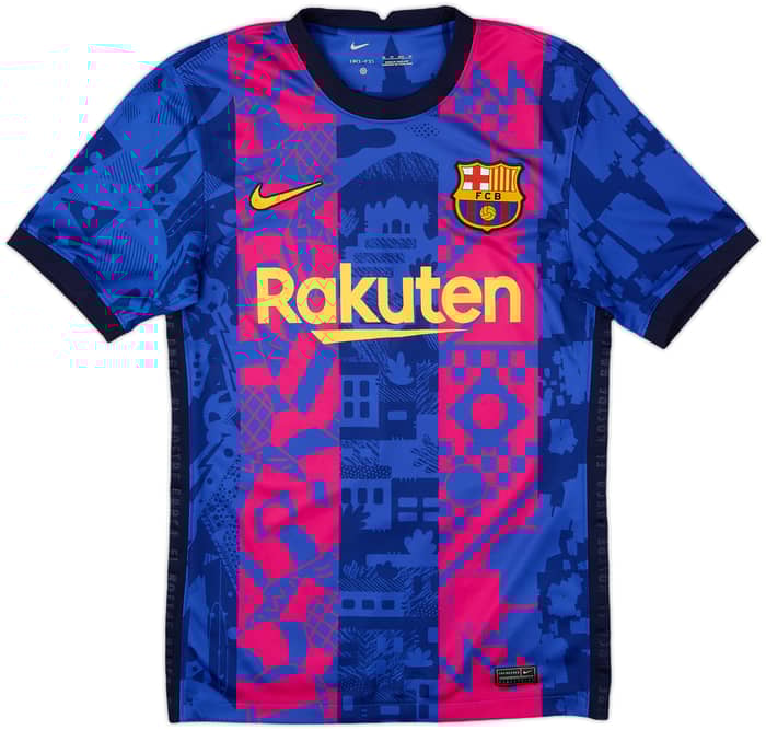 2021-22 Barcelona Third Shirt Gavi #30 - 9/10 - (XS)