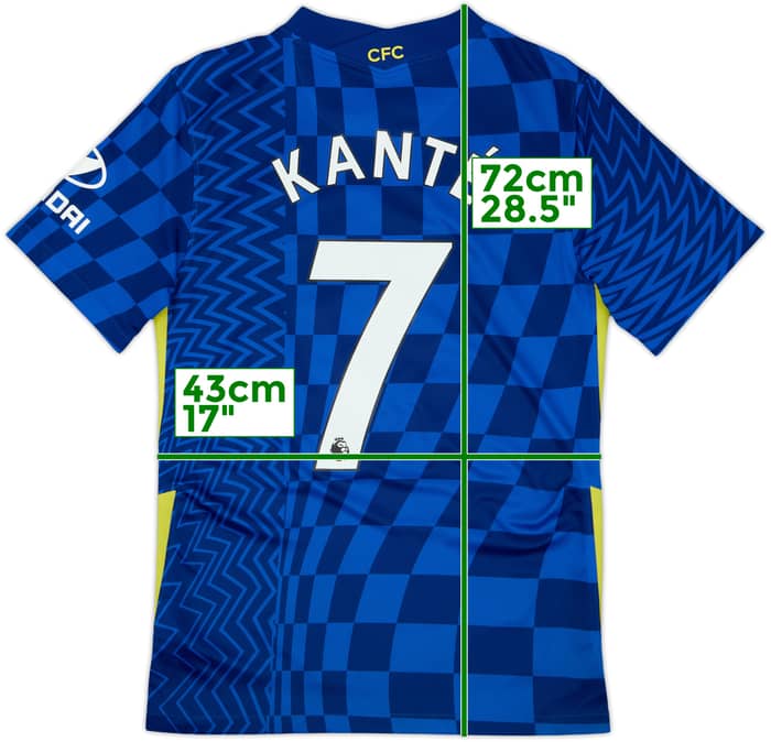 2021-22 Chelsea Home Shirt Kante #7 - 7/10 - (S)