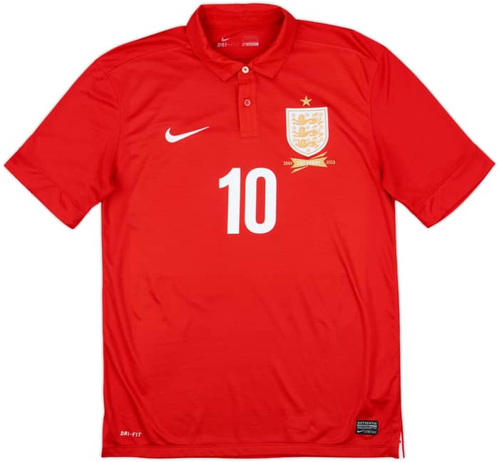 2013 England Away 150th Anniversary Shirt Rooney #10 - 9/10 - (M)