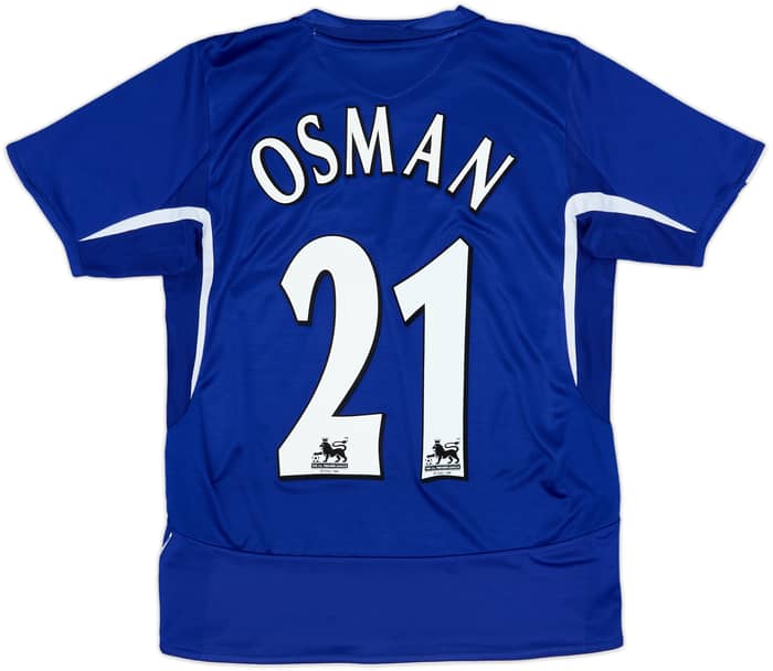 2005-06 Everton Home Shirt Osman #21 - 8/10 - (XL.Boys)