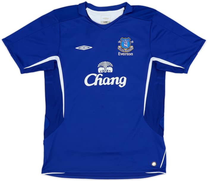 2005-06 Everton Home Shirt Osman #21 - 8/10 - (XL.Boys)