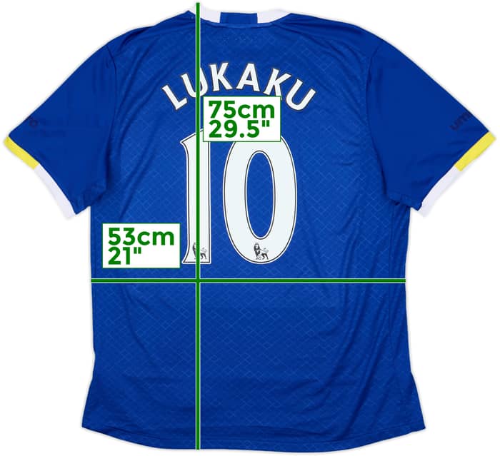 2016-17 Everton Home Shirt Lukaku #10 - 7/10 - (XL)