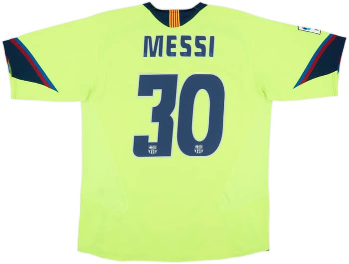 2005-06 Barcelona Away Shirt Messi #30 - 8/10 - (L)