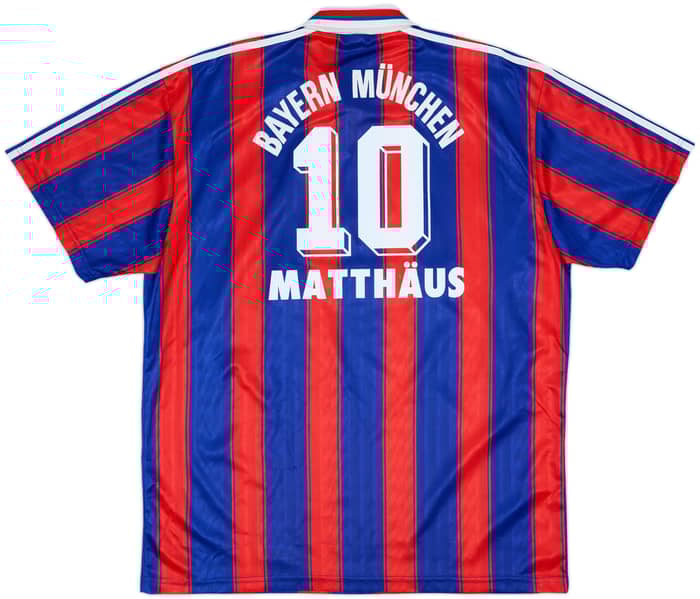 1995-97 Bayern Munich Home Shirt Matthaus #10 - 6/10 - (XL)