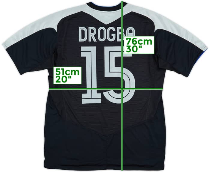 2004-05 Chelsea Away Shirt Drogba #15 - 8/10 - (L)